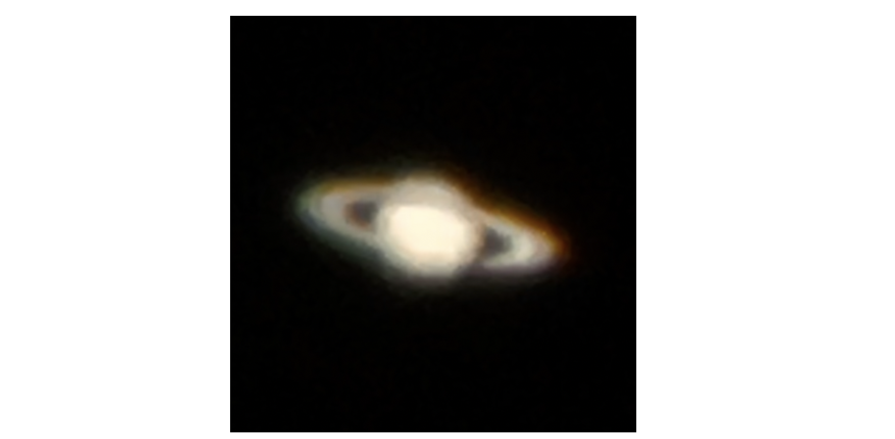 Saturn through my 200p and iPhone